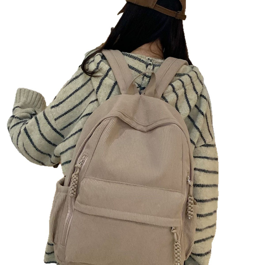 Backpack Made of Durable Ribbed Material Stornfield