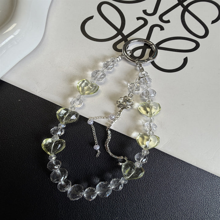 Heart-Shaped Beaded Keychain Stornfield