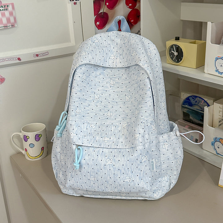 Lightweight Polka Dot Casual Backpack Stornfield