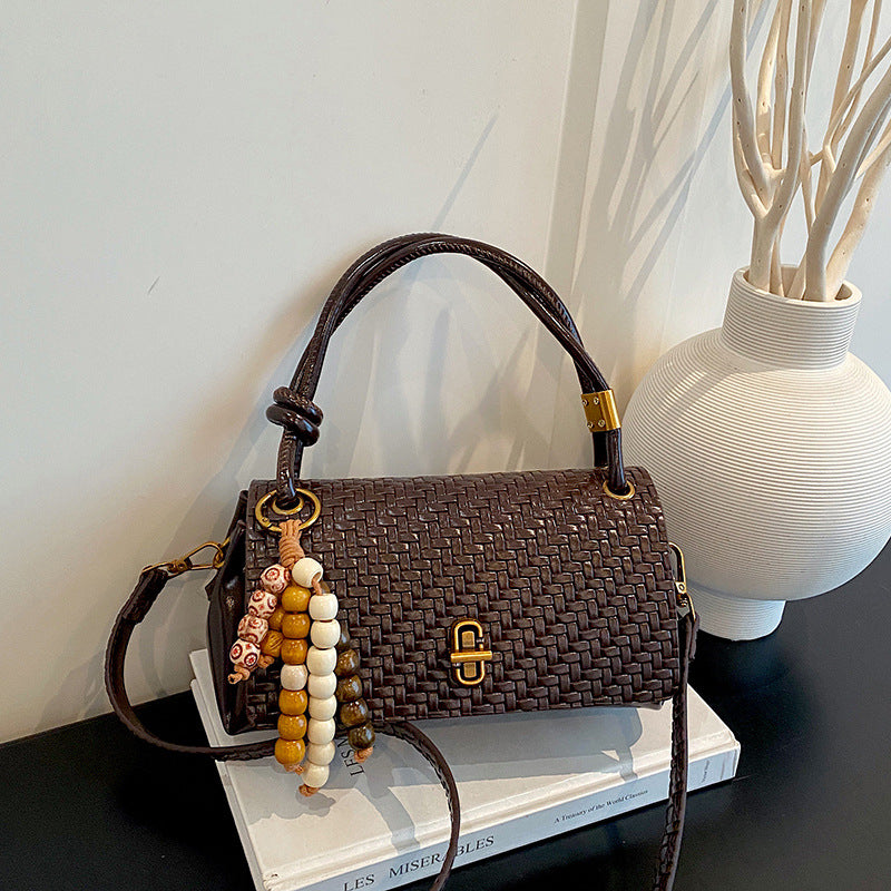Woven Leather Handbag
