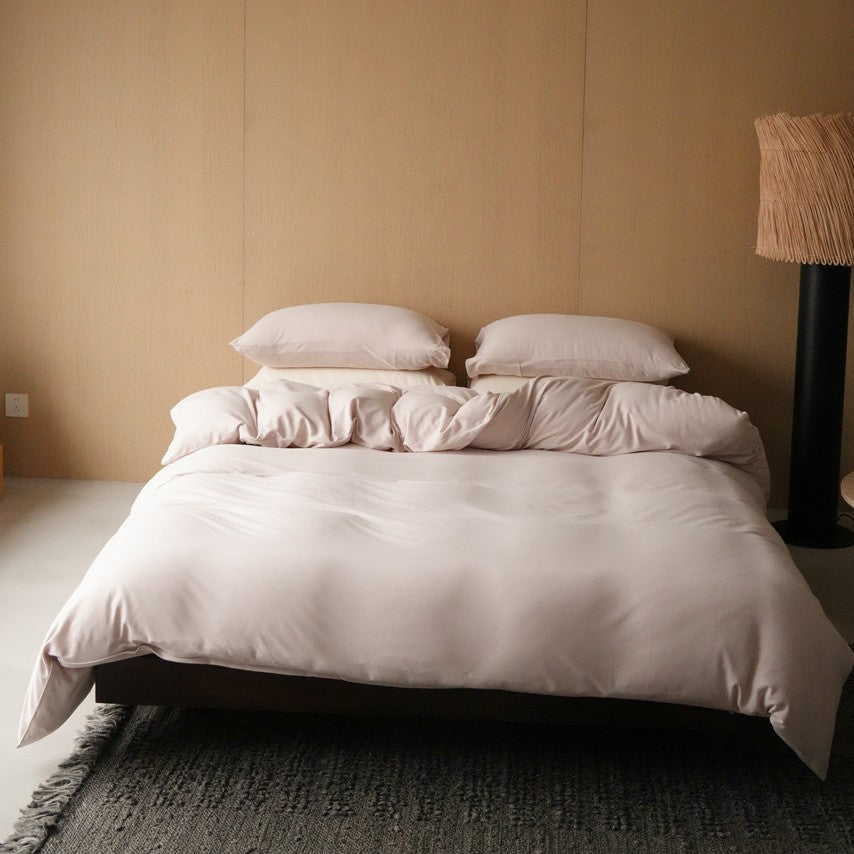 Premium Cotton Sateen Duvet Cover Set with Breathable Silky Finish