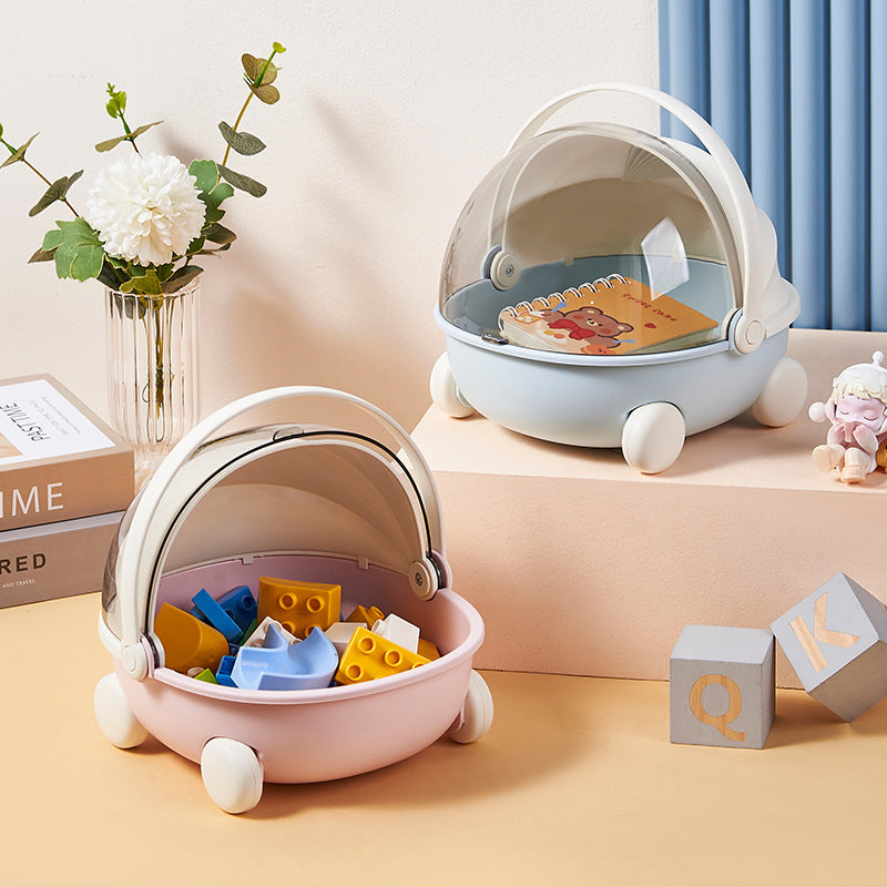 Creative Storage Cart with Transparent Lid Stornfield