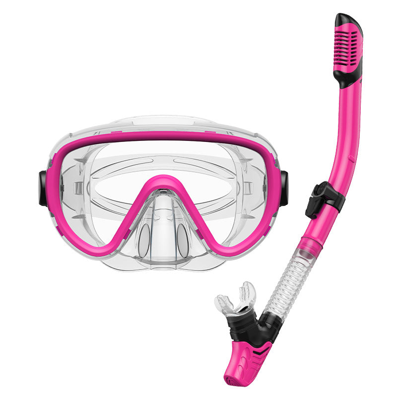 Premium dive mask with anti-fog function and flexible breathing tube Stornfield