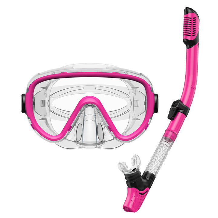 Premium dive mask with anti-fog function and flexible breathing tube Stornfield