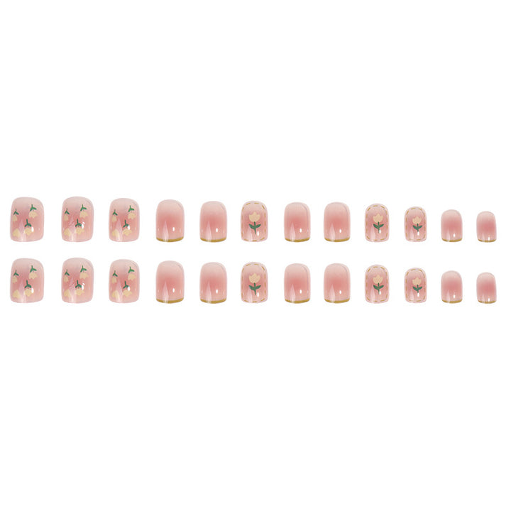 Artistic Floral Press-On Nails Stornfield