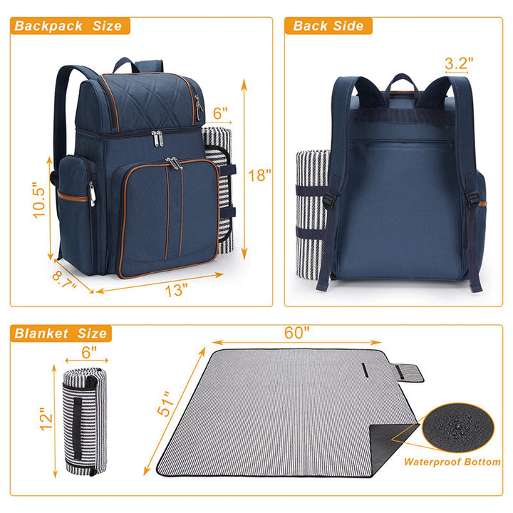 Picnic Backpack with Comprehensive Dish Set Stornfield