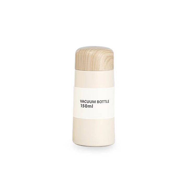 Women vacuum-insulated water bottle with innovative wooden lid Stornfield