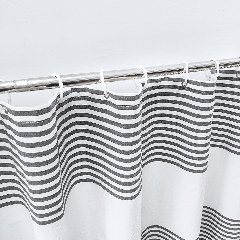 Modern Striped Shower Curtain Stornfield