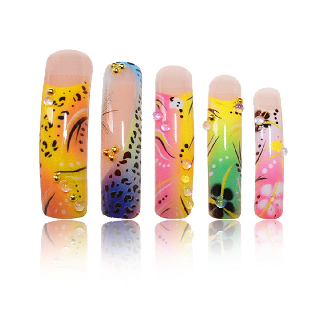Artistic Long Press-On Nails Stornfield