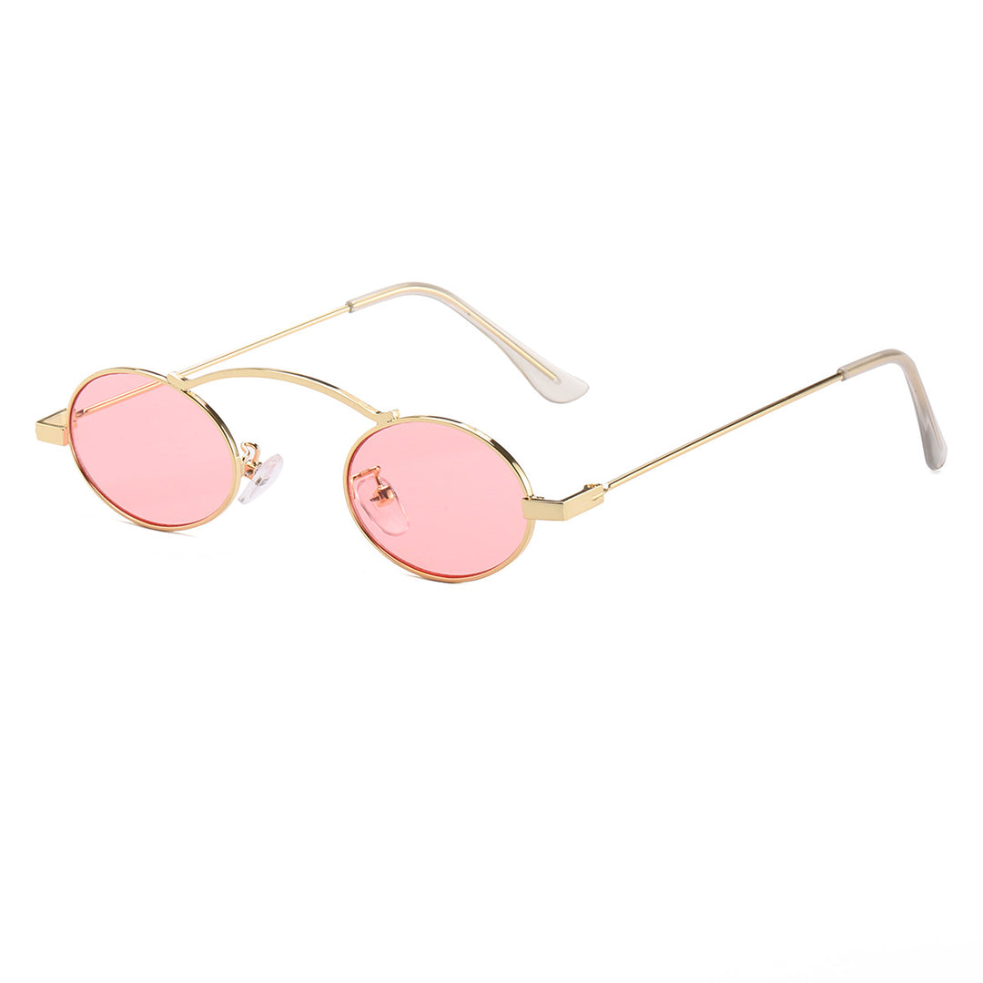 Women’s fashionable sunglasses with a unique circular frame and distinctive lenses Stornfield