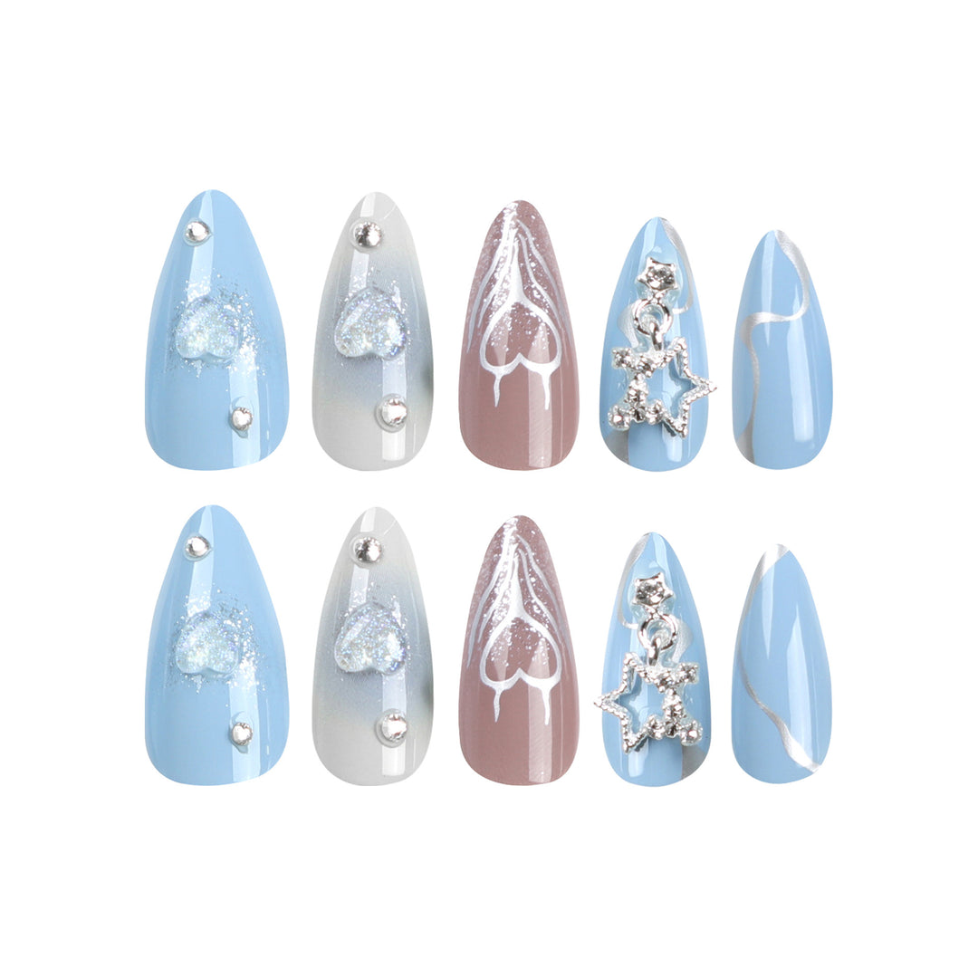 Artistic Press-On Nail Art Set Stornfield