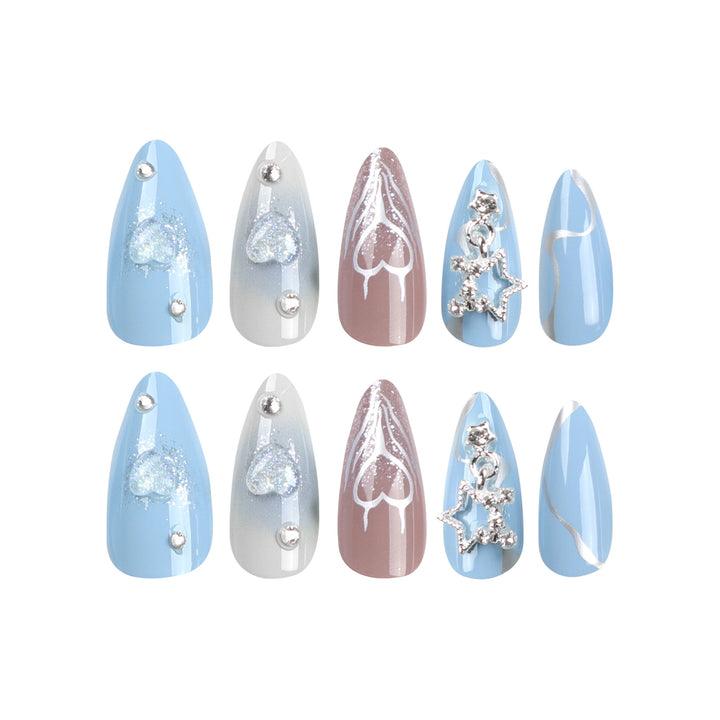 Artistic Press-On Nail Art Set Stornfield