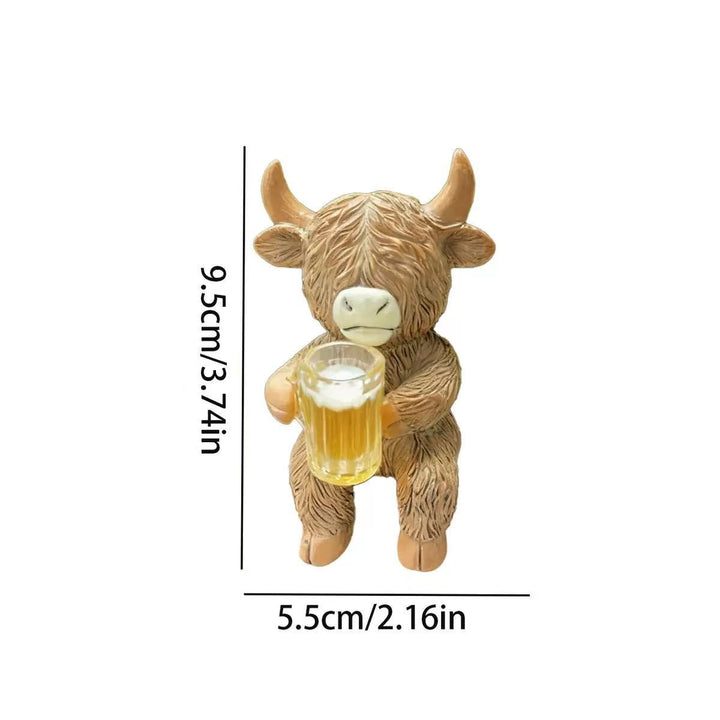 Decorative Highland Cattle Figure Stornfield