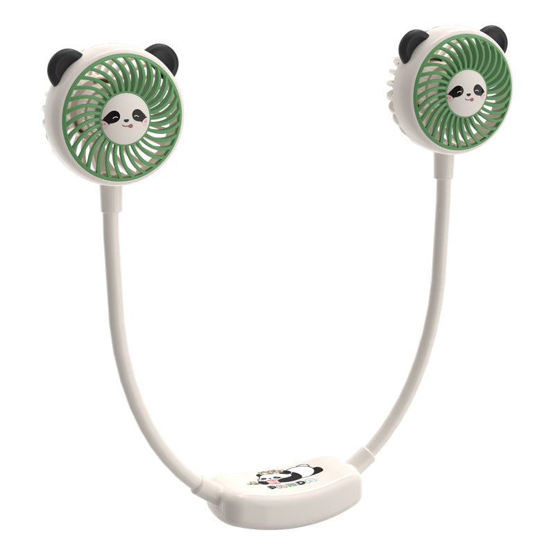 Unisex Portable Double Fan in Panda Design Stornfield