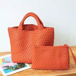 Elegant Braided Handbag with Removable Clutch Stornfield