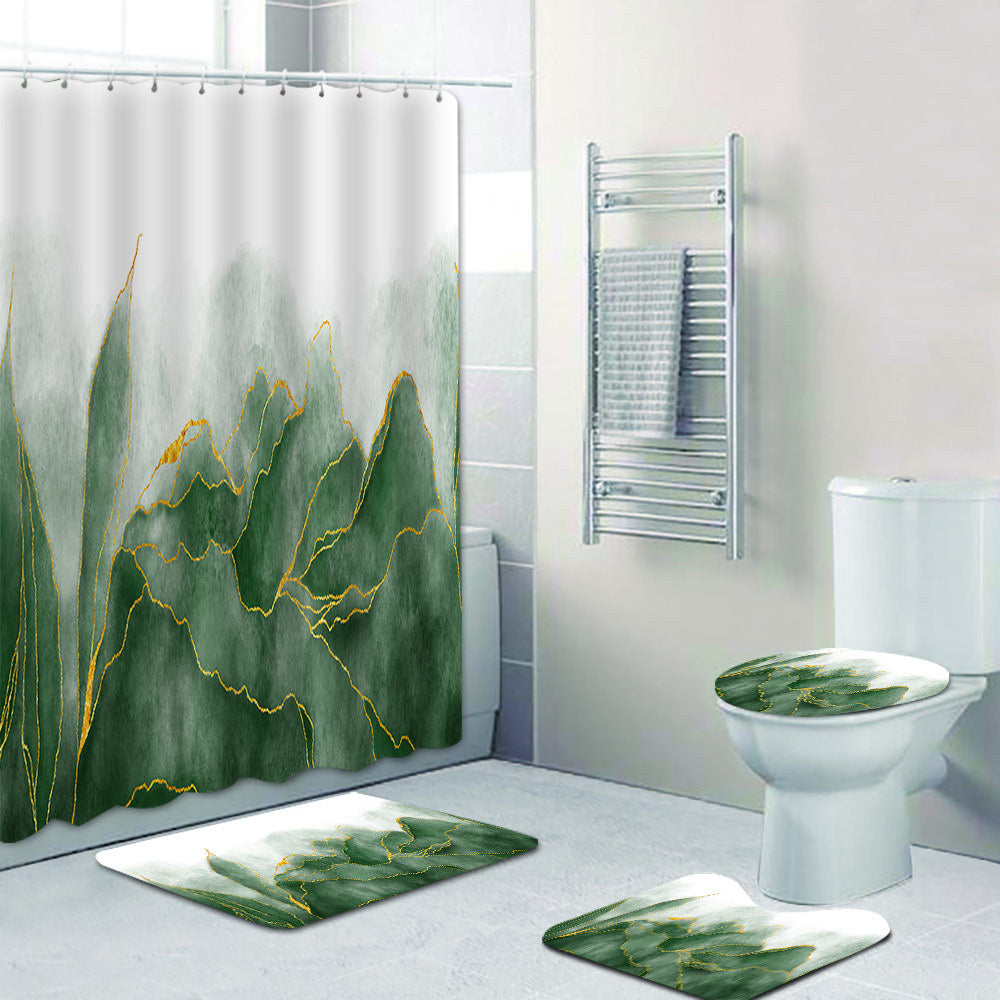 Artistic Marble Print Shower Curtain Stornfield