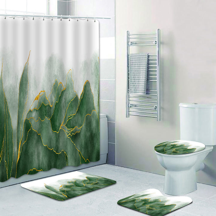 Artistic Marble Print Shower Curtain Stornfield
