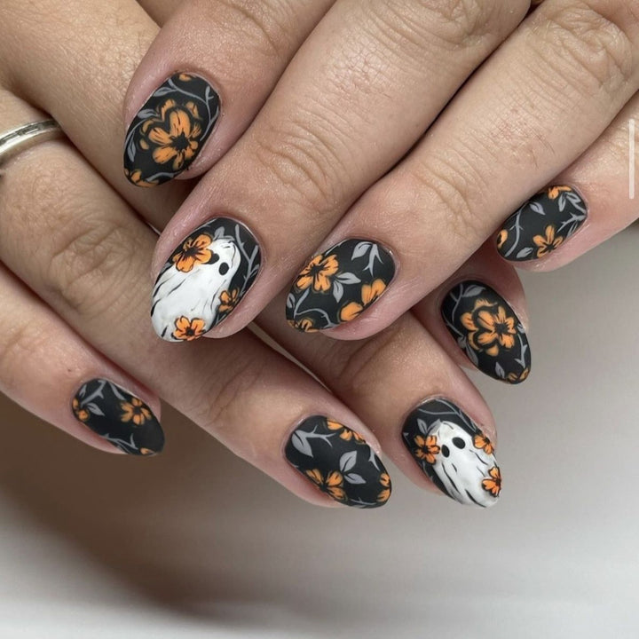 Seasonal Floral Press-On Nails