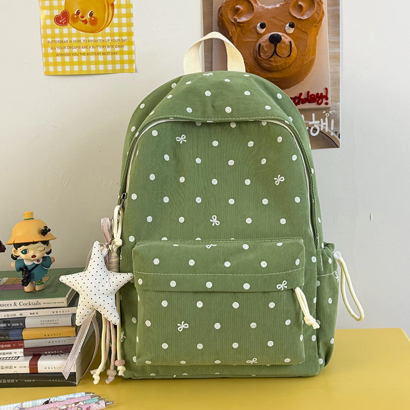 Casual Polka Dot Patterned Backpack Stornfield