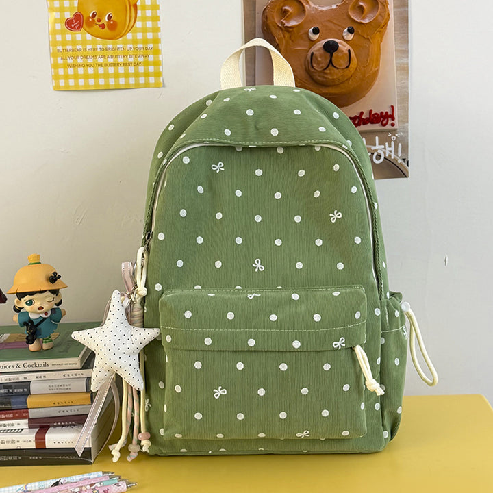 Casual Polka Dot Patterned Backpack Stornfield