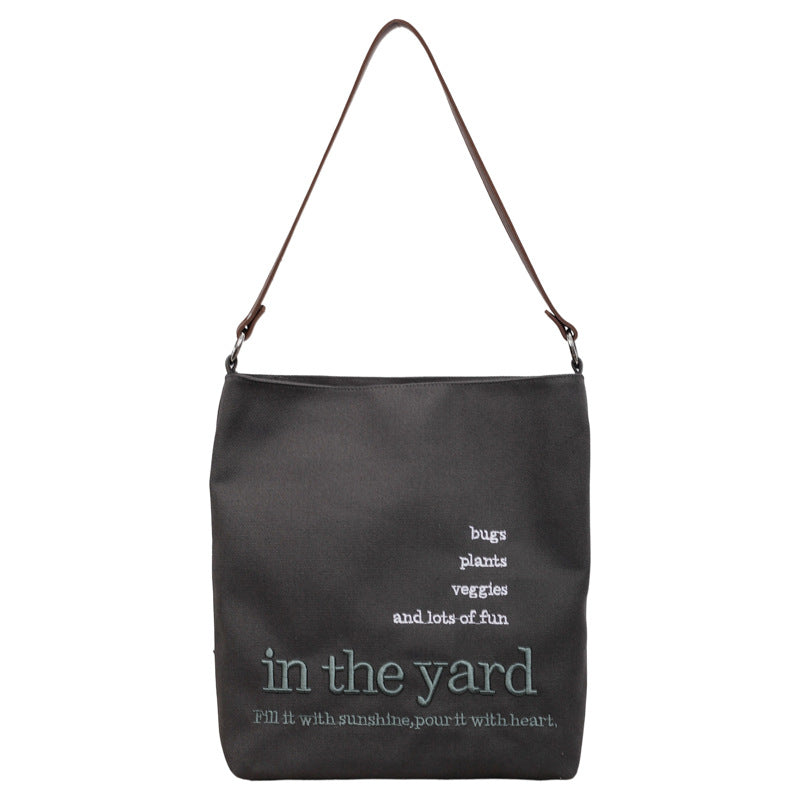 Casual Embroidered Tote Bag