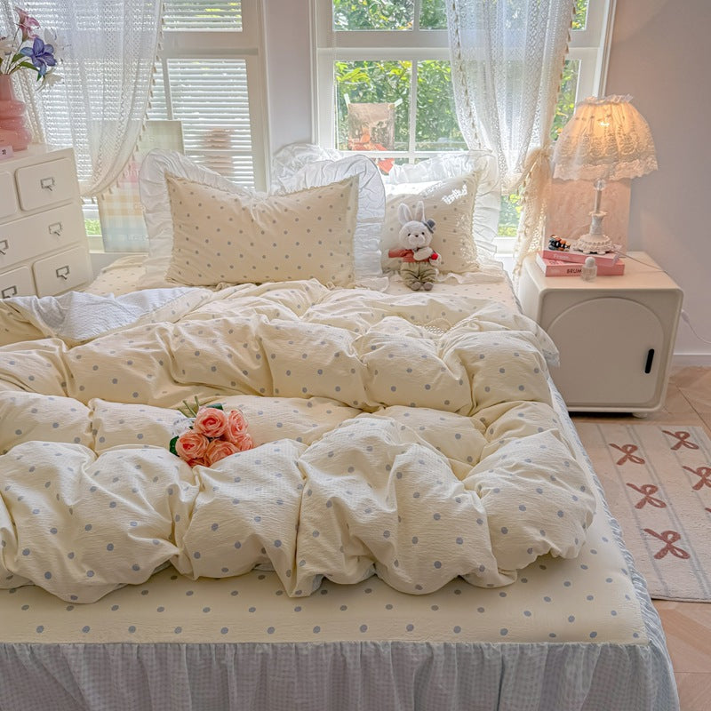 Soft Cotton Patchwork Quilt Set