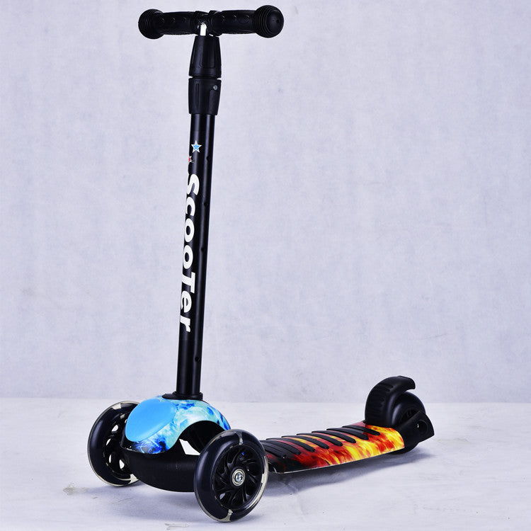 Stylized Three-Wheel Kickboard Scooter Stornfield