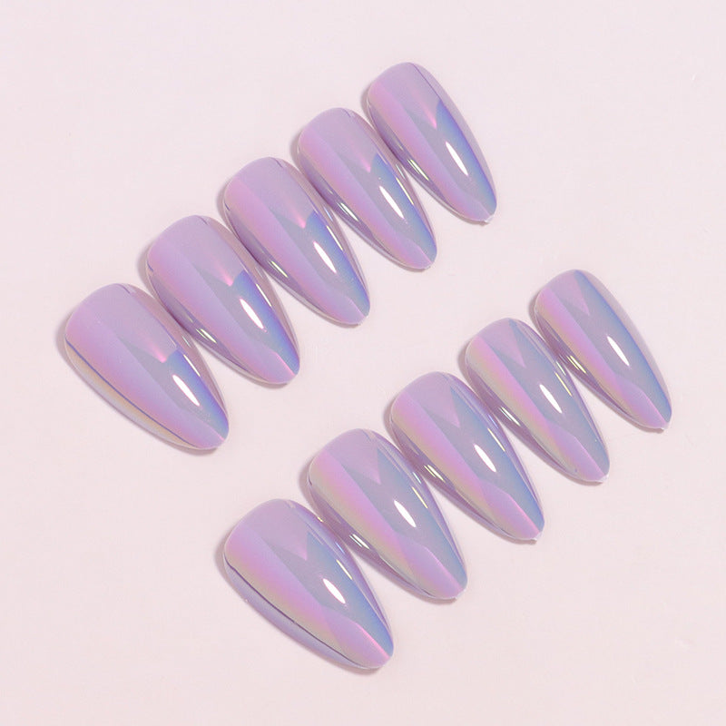 Premium Glossy Long Press-On Nails Stornfield