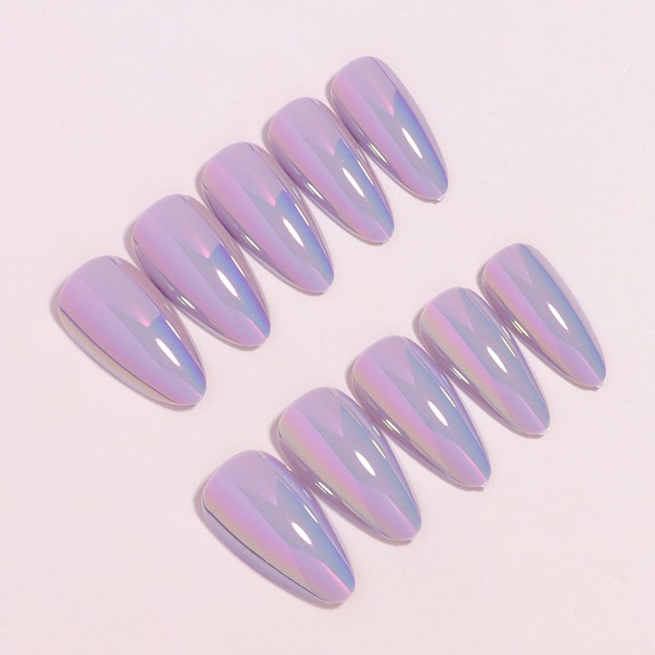 Premium Glossy Long Press-On Nails Stornfield