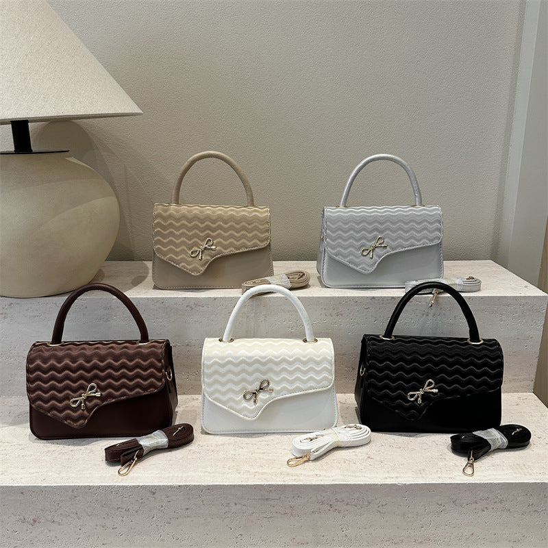 WoChic Textured Handheld Satchel Bag Stornfield