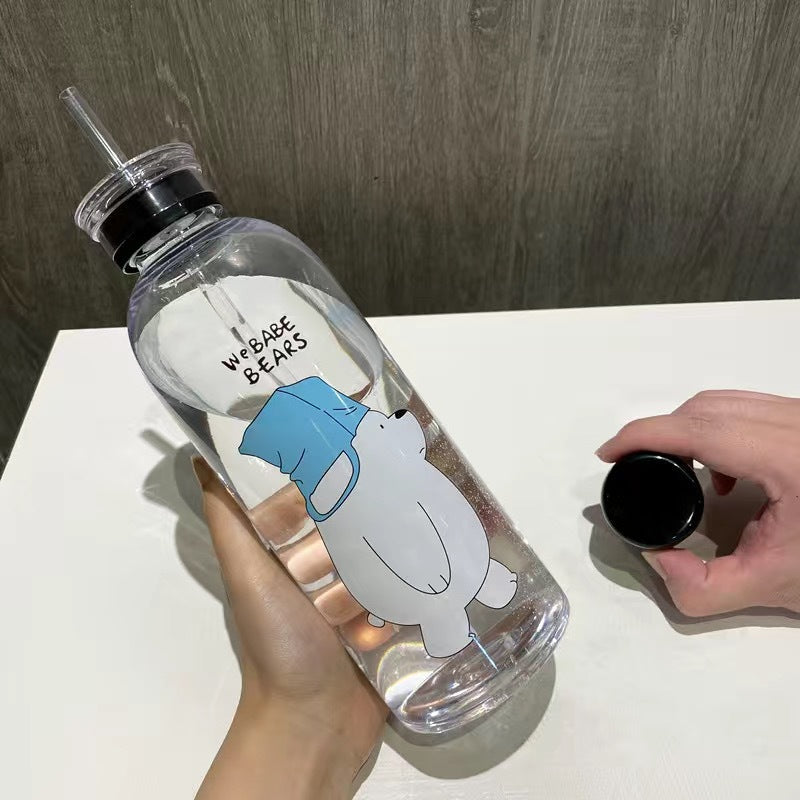 Women's creative drinking bottle with playful panda design Stornfield