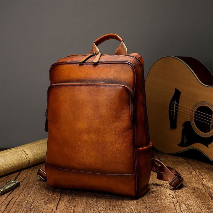 More Elegant and Functional Backpack Made of High-Quality Leather Stornfield