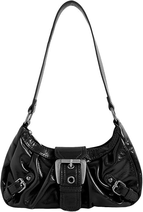 Shoulder bag with trendy design and decorative buckle closure Stornfield