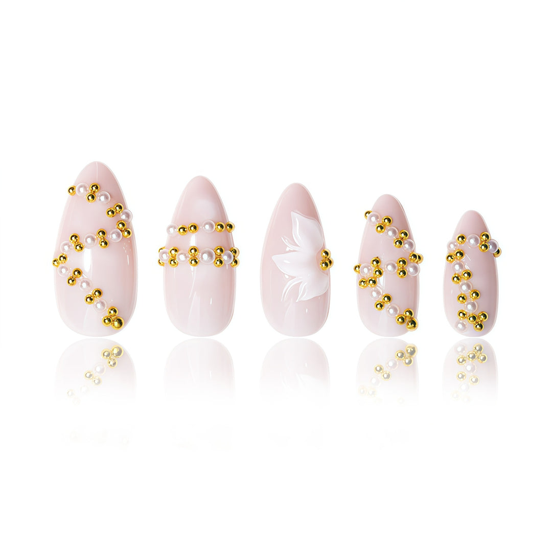 Elegant 3D Floral Nail Art Design Stornfield
