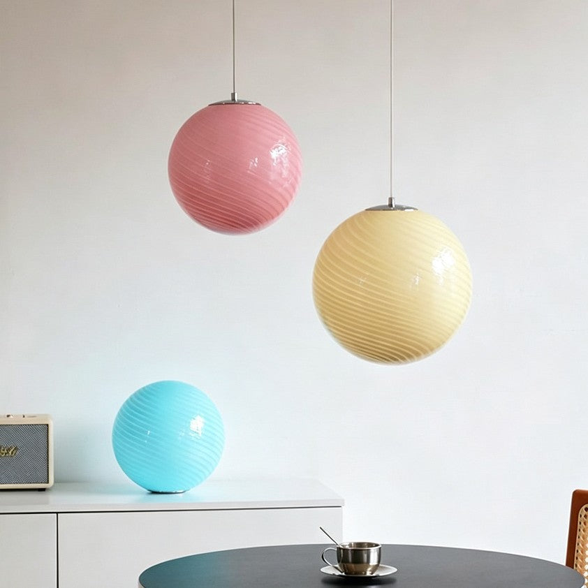 Modern Sleek Globe Pendant Light