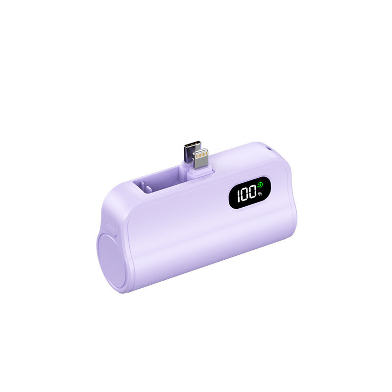 Compact power bank with integrated charging function and LED status display Stornfield