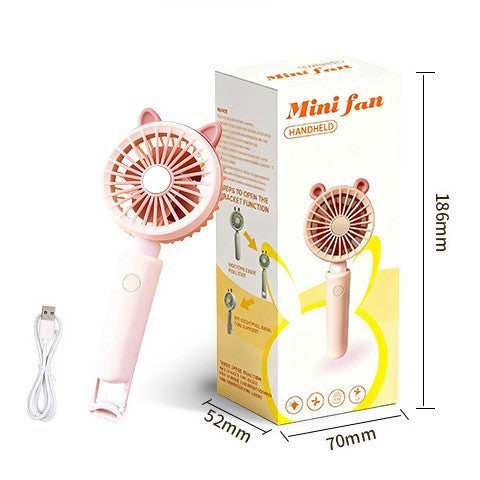 Women portable cat ears hand fan Stornfield