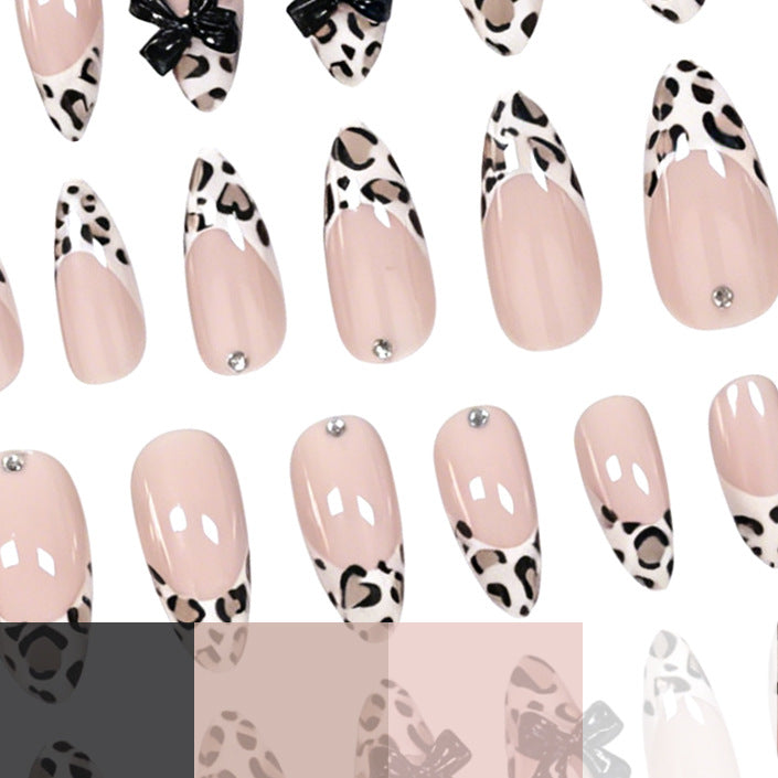 Designer Leopard Print Nail Art Enhancements Stornfield