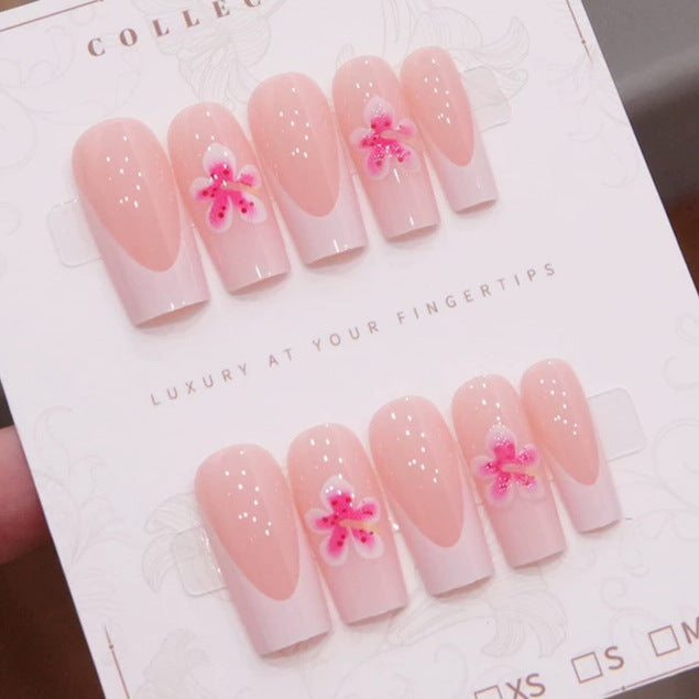 Luxury Floral Press-On Nail Set