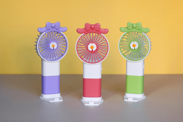 Unisex handheld fan with colorful design and adjustable tilt Stornfield