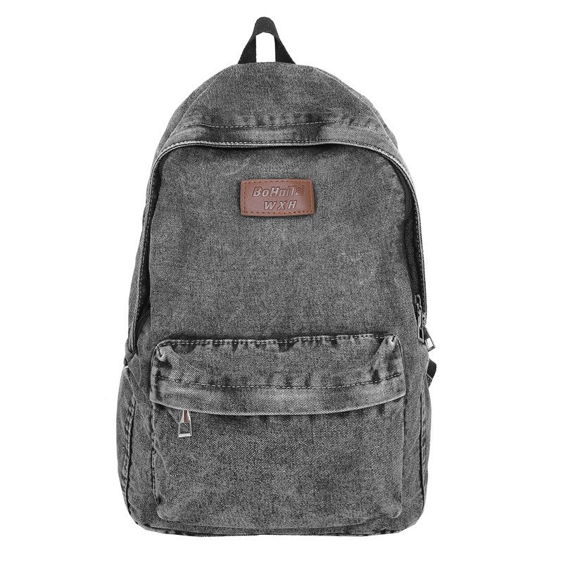 Stylish Denim School Backpack Stornfield