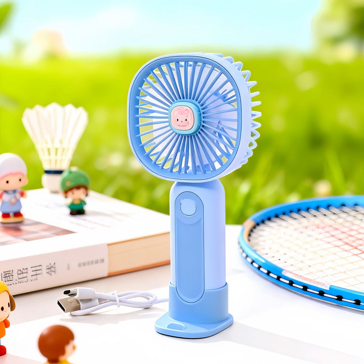 Women's Portable Handheld Fan with Ergonomic Design and USB Connection Stornfield