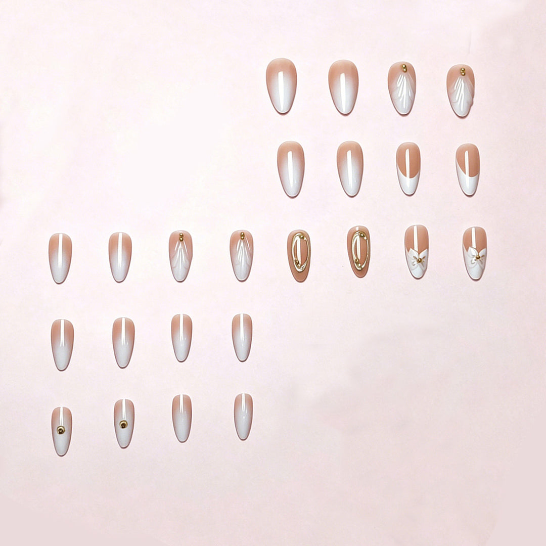 Floral Elegance Press-On Nail Tips Stornfield