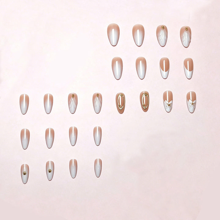 Floral Elegance Press-On Nail Tips Stornfield