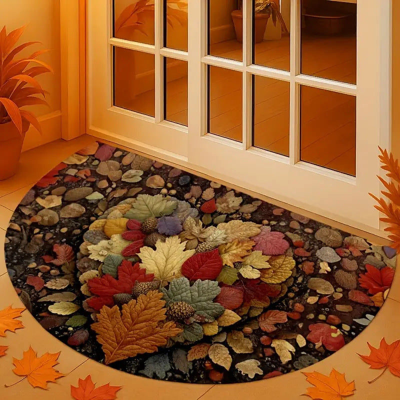 Leaf Pattern Decorative Doormat Stornfield