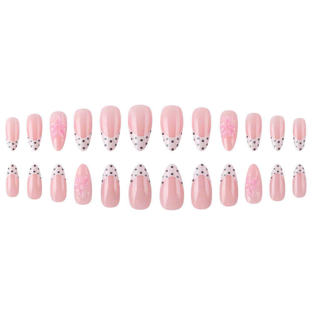 Elegant Floral Press-On Nail Art Stornfield