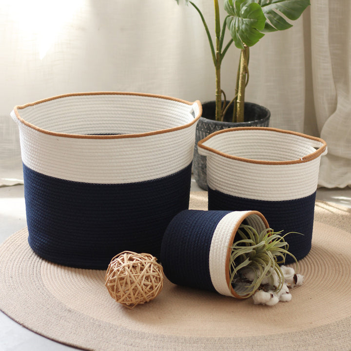 Handcrafted storage basket in modern design Stornfield