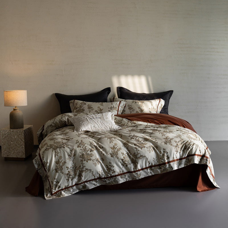Reversible Paisley-Medallion Cotton Sateen Duvet Cover Set