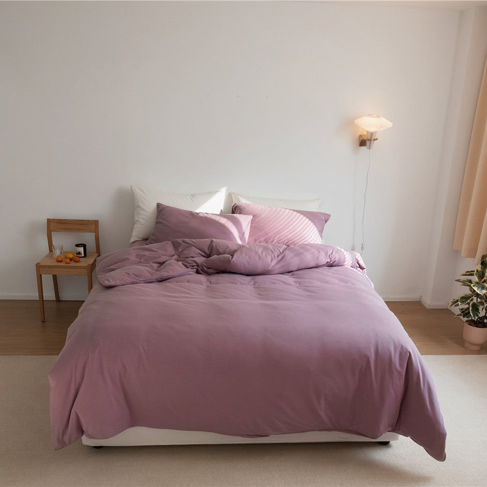 Breathable Organic Cotton Duvet Cover Set with Sateen Finish