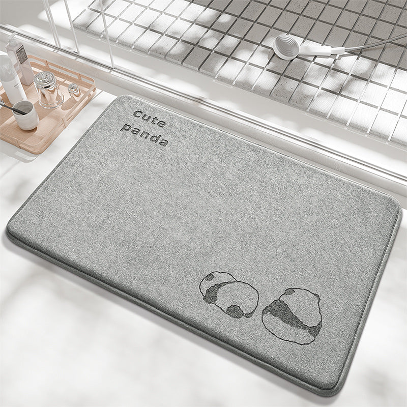 Playful Bunny Design Bath Mat Stornfield